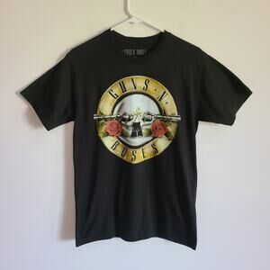 Guns N Roses Classic Logo Black T Shirt Small Tee Unisex